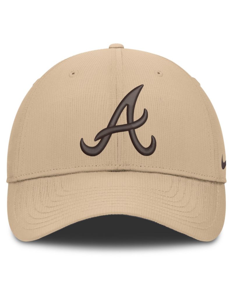 Men's Khaki Atlanta Braves Desert Ripstop Club Adjustable Hat