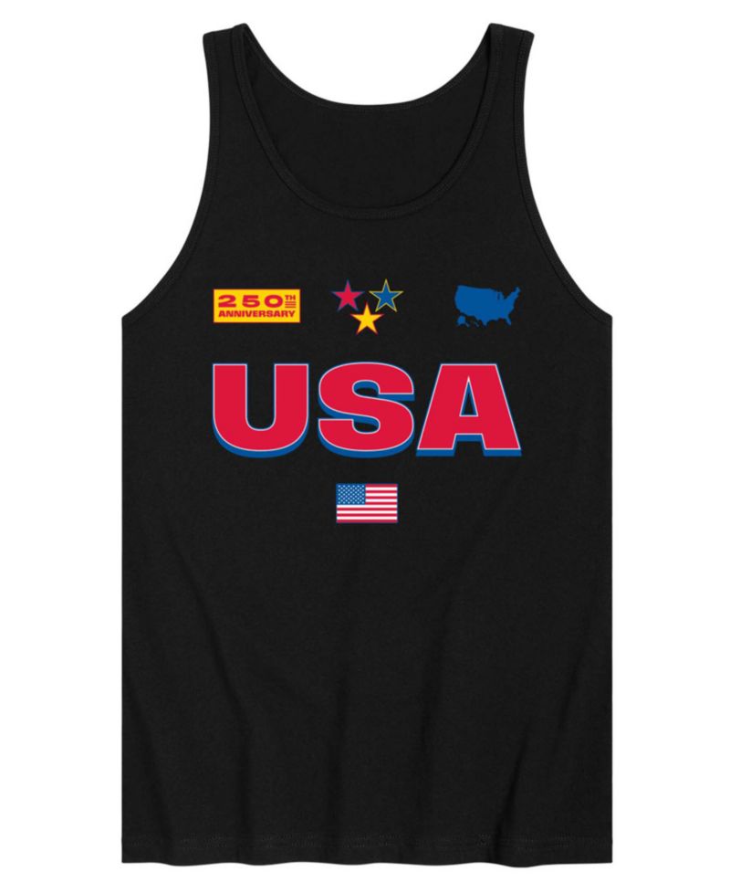 Men's USA 250 Jersey Sleeveless Graphic Tank Top
