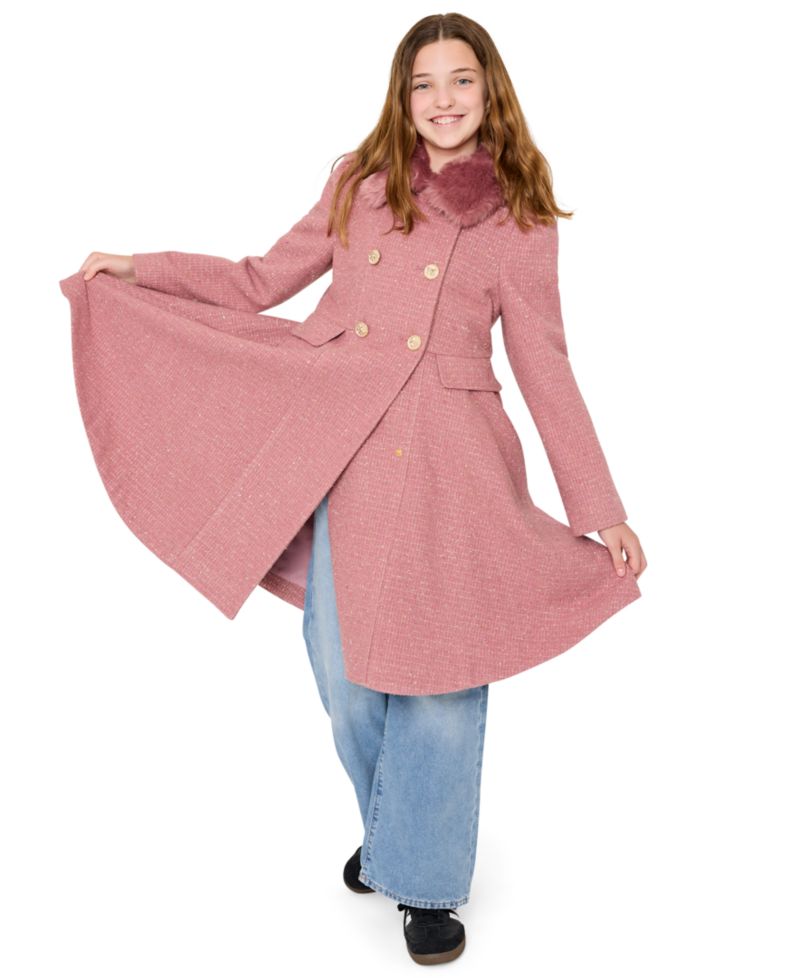 Girls' 6-16 Long-Sleeve Princes Coat