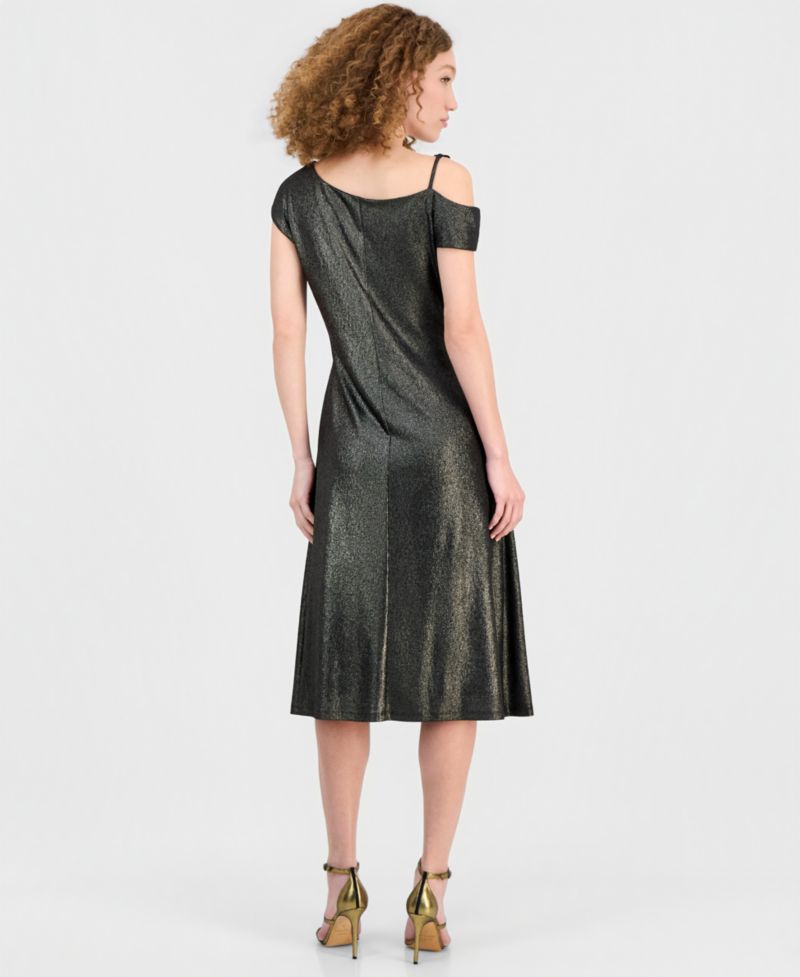 Women's Off-The-Shoulder Stone Medallion Dress