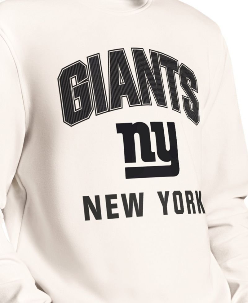 Men's Cream New York Giants Finish Line Sweatshirt