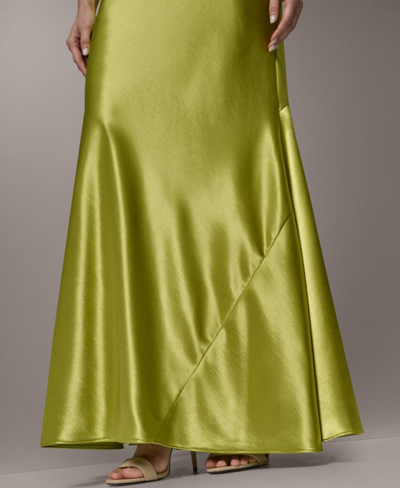 Petite Sleeveless Cowl Neck Ball Gown
