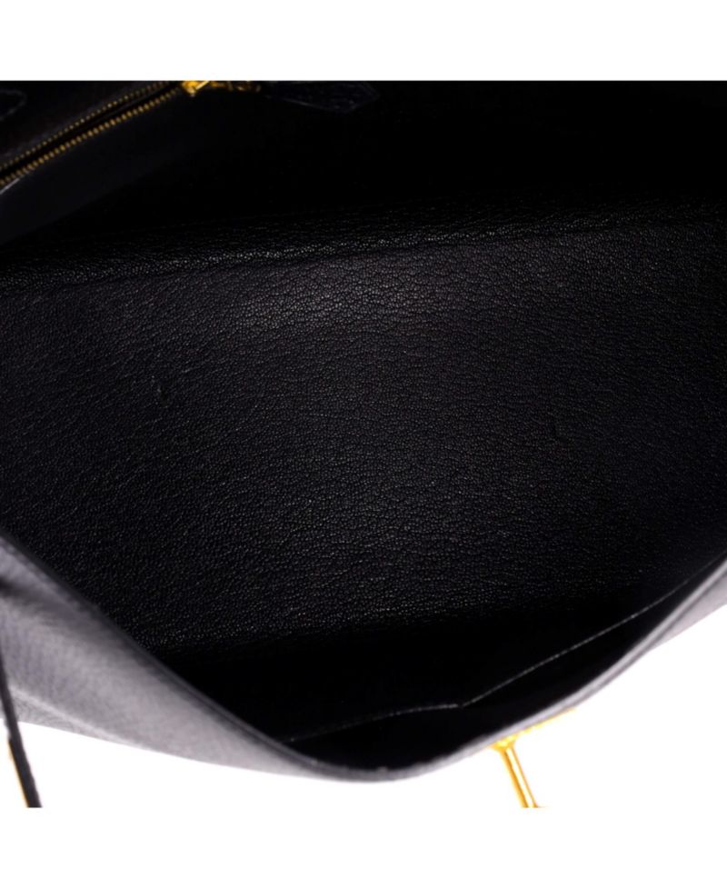 Pre-Owned Herm&egrave;s Kelly 32 Leather Gold-Tone Shoulder Bag