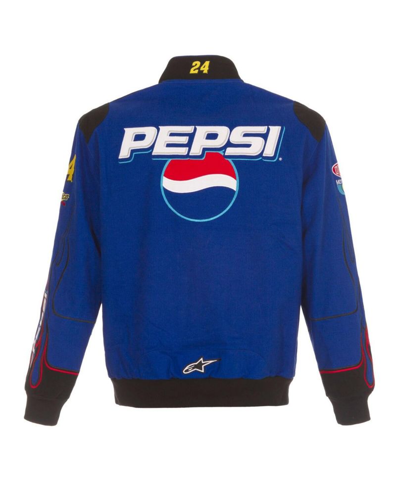 Men's Royal Jeff Gordon Pepsi Full-Snap Twill Uniform Jacket
