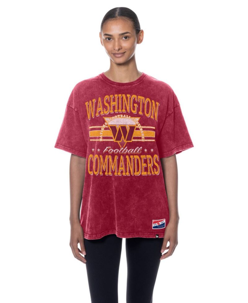 Women's Washington Commanders Throwback Oversized Scoop Neck T-Shirt