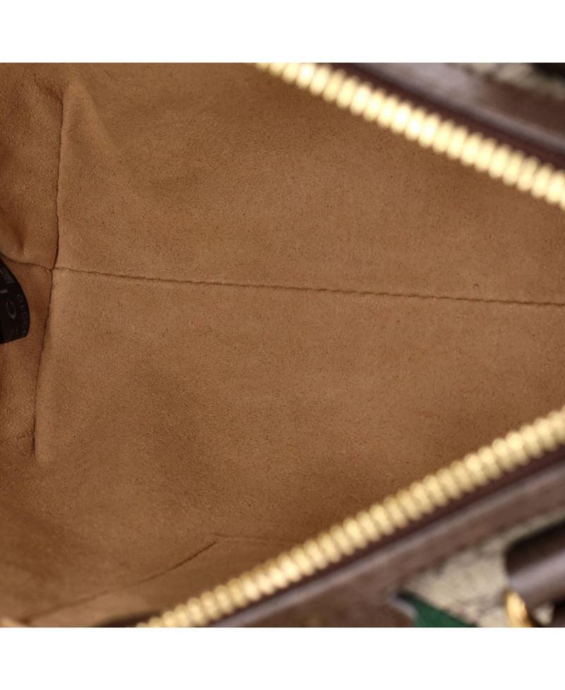 Small Ophidia Top Handle Tote GG Coated Canvas