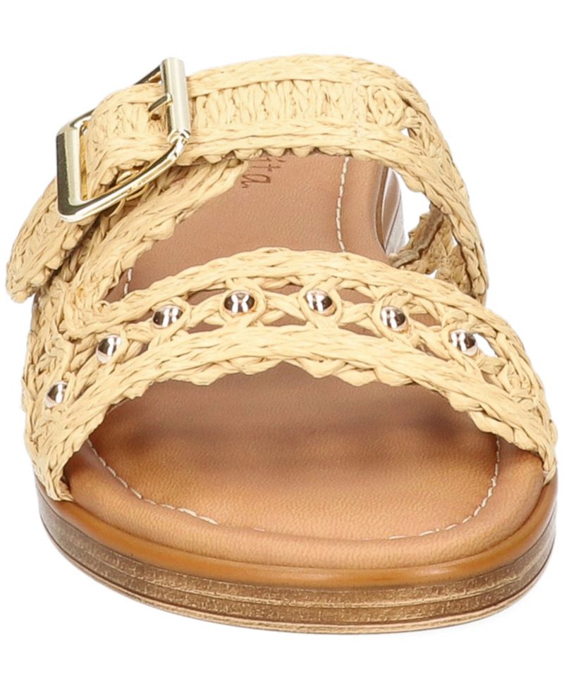 Women's Bar-Italy Slip-On Wedge Sandals