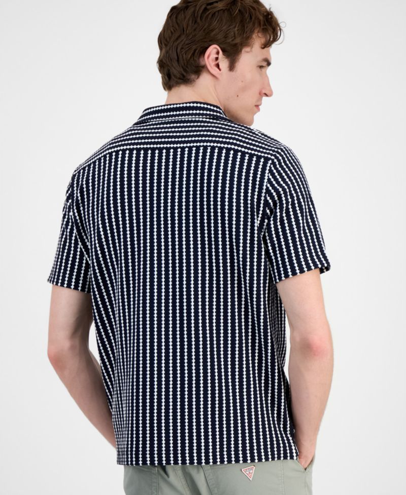 Men's Rafa Jacquard Knit Short-Sleeve Shirt
