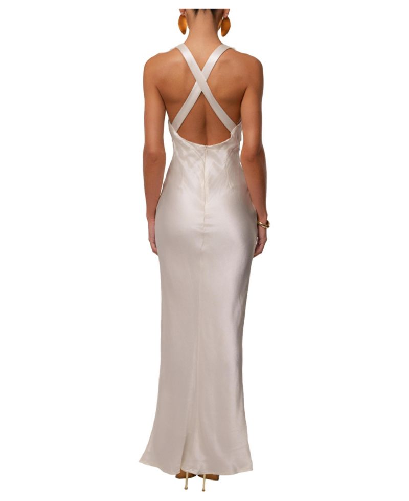 Women's Satin Evenings Maxi Dress