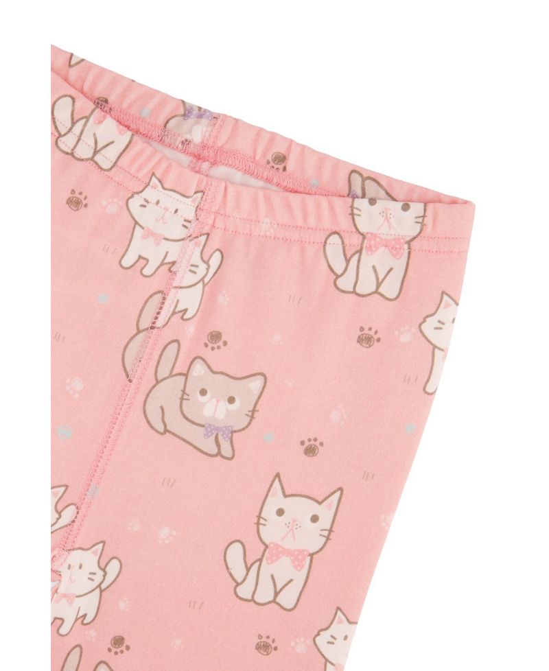 Little and Big Girl (6 - 12) Cotton Two-Piece Pajama Set