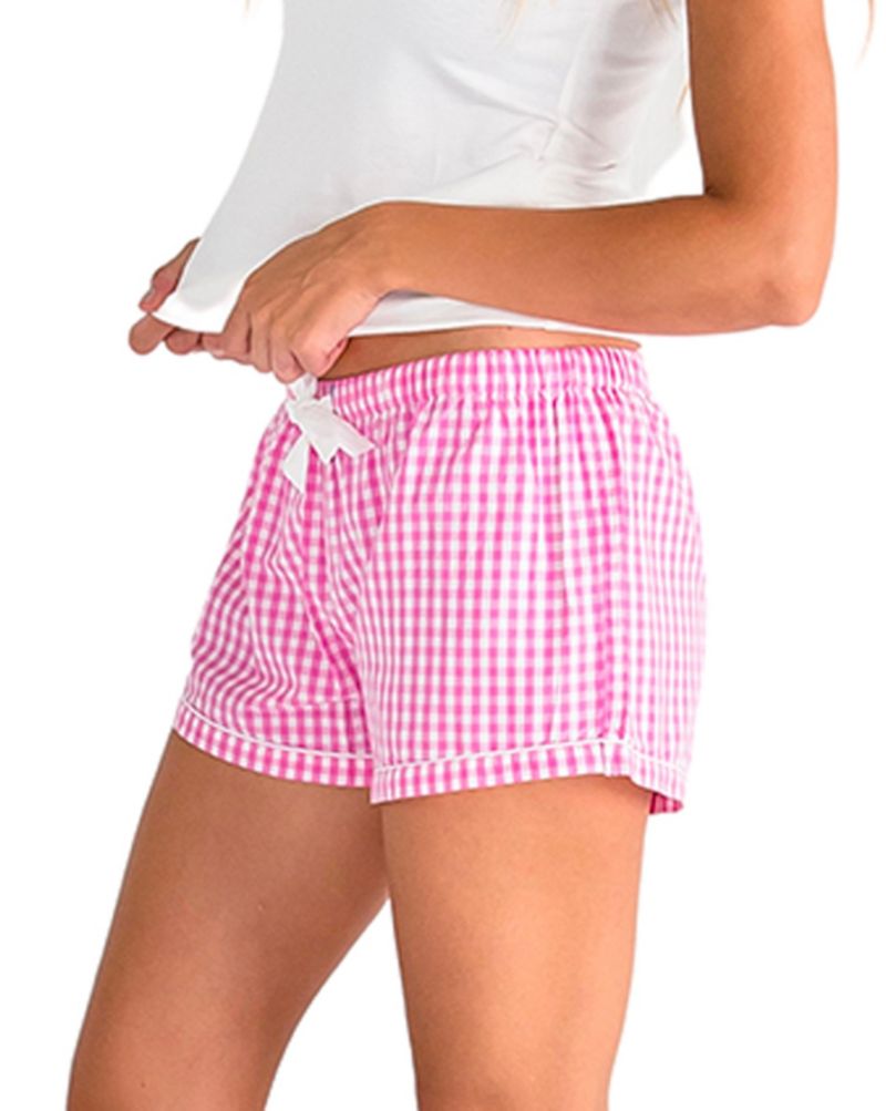 Women's Cotton Poplin Pajama Boxer Shorts