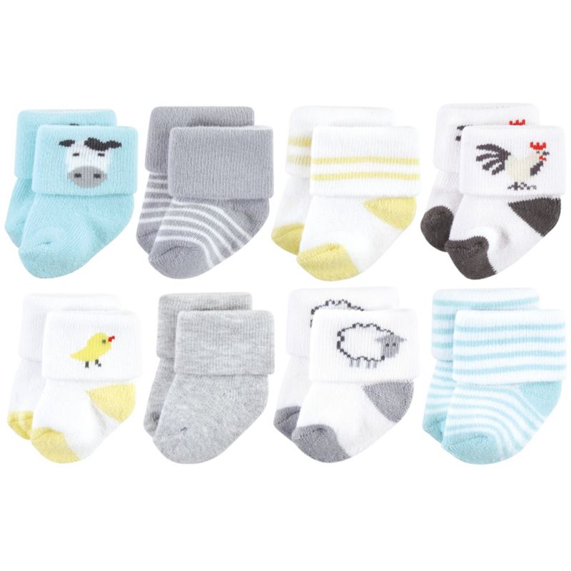 Baby Boys Hudson Unisex Plush Cotton-Blend Unisex Terry Socks