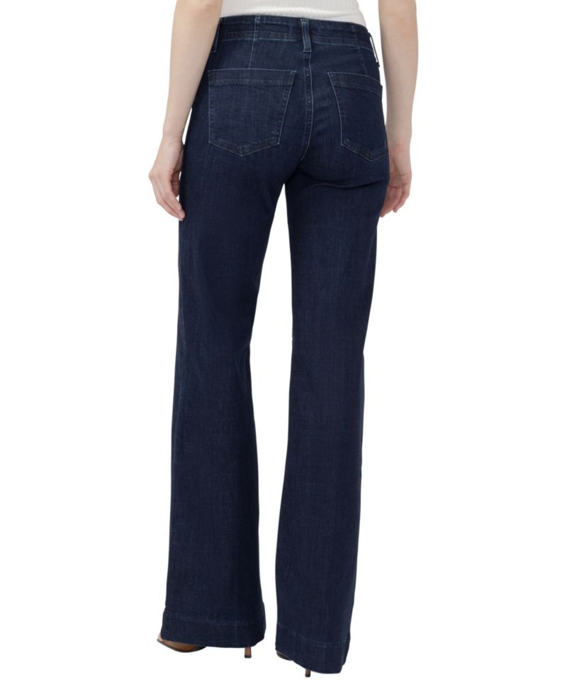 Women's Suki Wide-Leg Mid-Rise Cotton-Blend Jeans