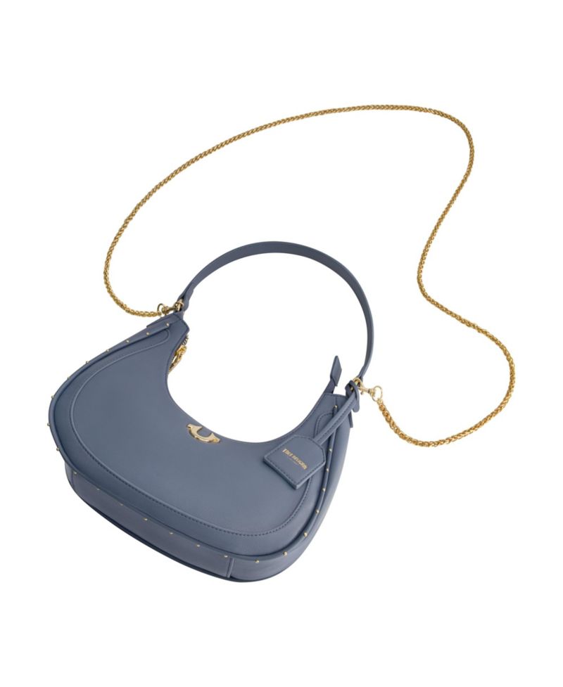 Zip Top Crescent Hobo Bag