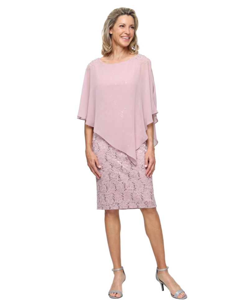 Women's Short Stretch Lace Sheath Dress