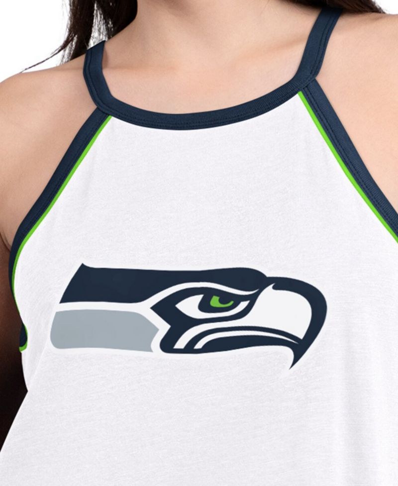 Women's White Seattle Seahawks Redemption Win Slub Tank Top