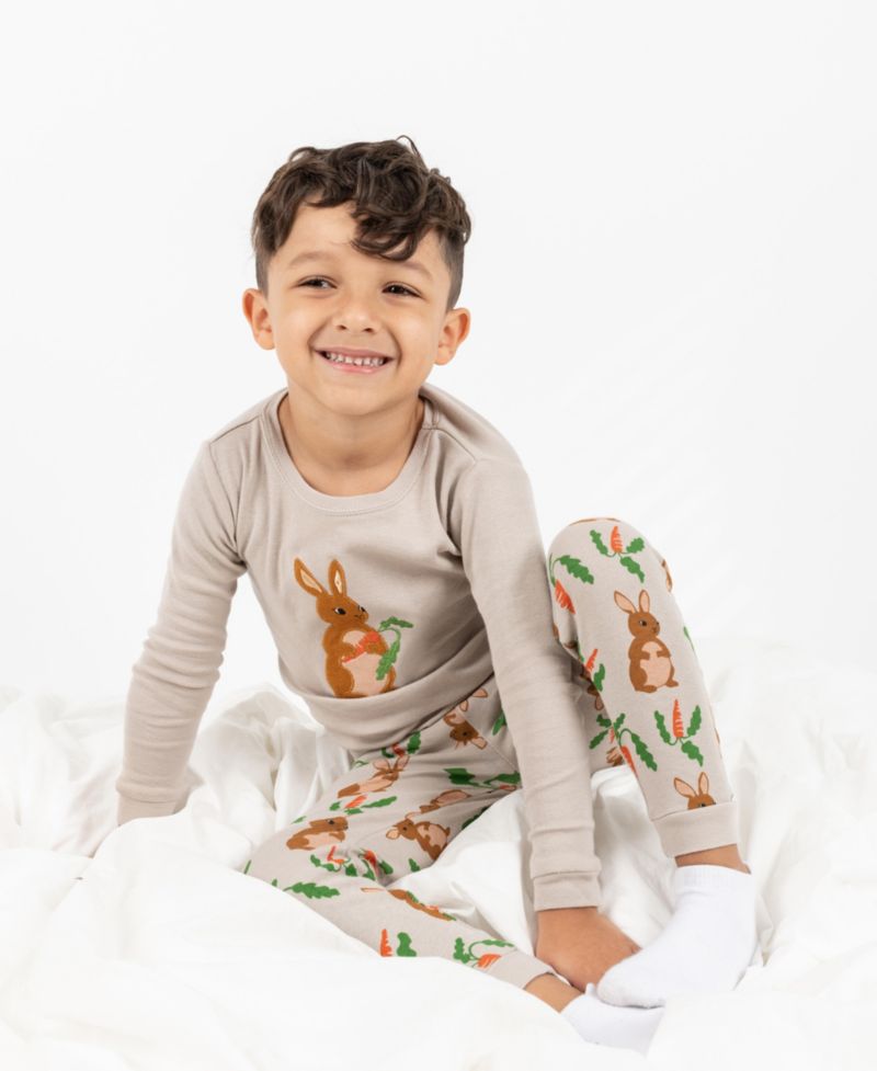 Kids Matching Family Two Piece Cotton Easter Pajamas 6-14