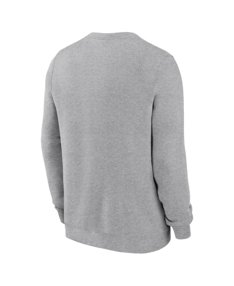 Men's Gray Michigan Wolverines Arch Pullover Sweatshirt