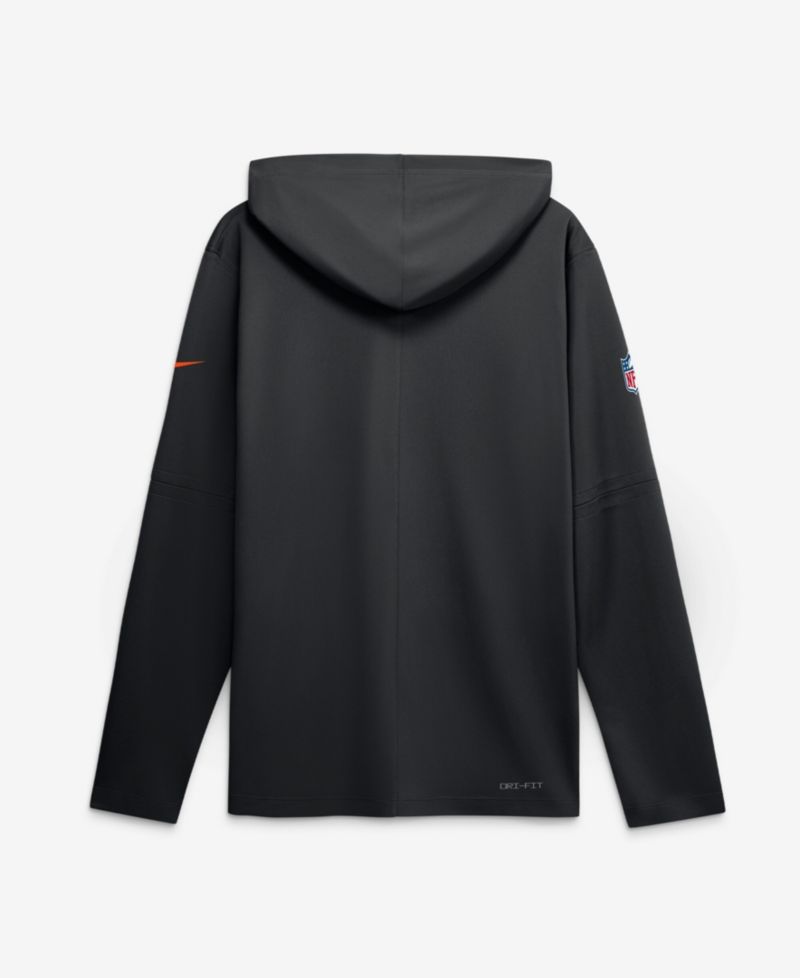 Men's Black Cincinnati Bengals Sideline Lightweight Long Sleeve Dri-FIT Hoodie