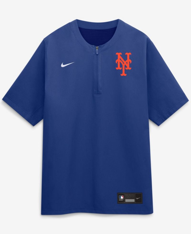 Men's Royal New York Mets Authentic Collection Dri-FIT Quarter-Zip Windshirt
