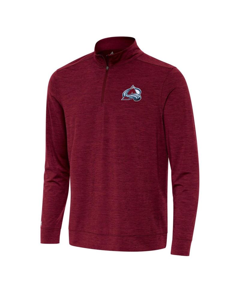 Men's Burgundy Colorado Avalanche Bright Quarter-Zip