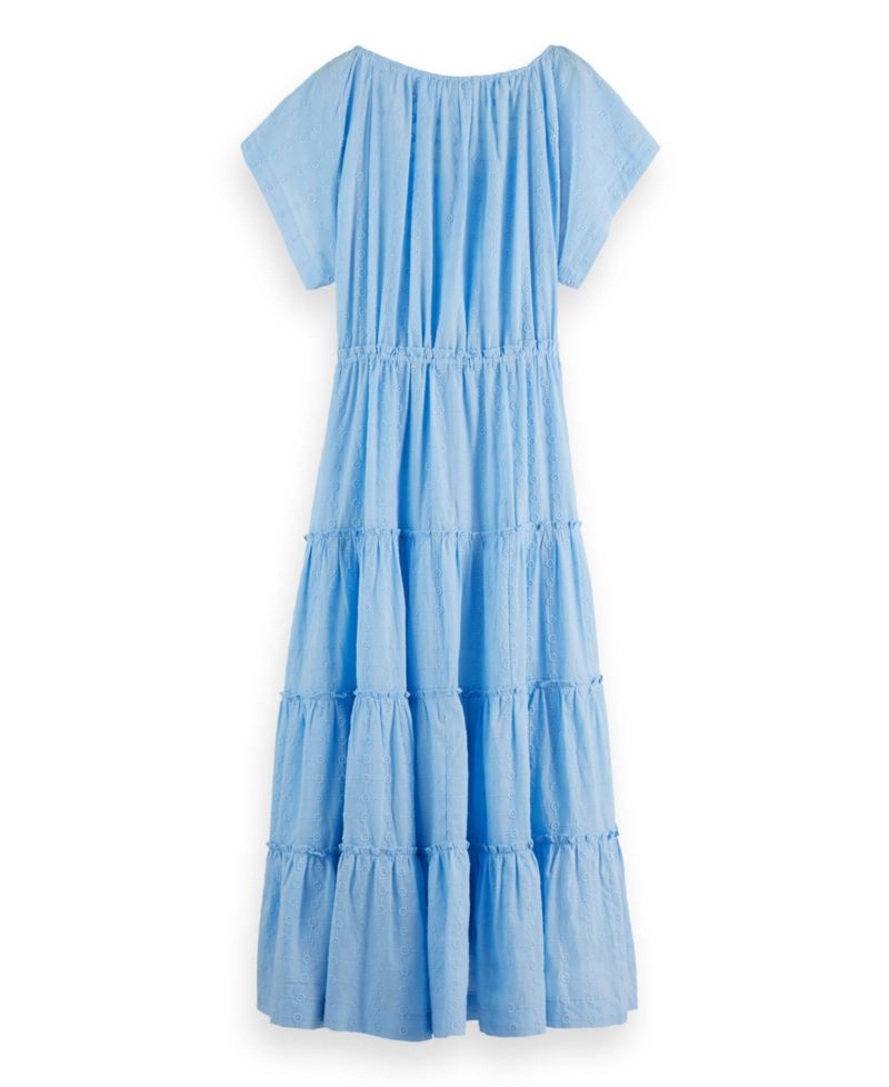 Women's Tiered Broderie Maxi Dress