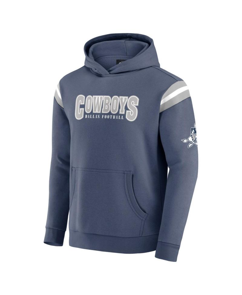 Darius Rucker Collection by Men's Navy Dallas Cowboys Throwback Pullover Hoodie