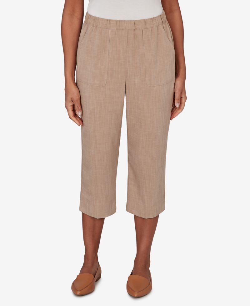Women's Grand Bazaar Textured Pull-On Capri Pants