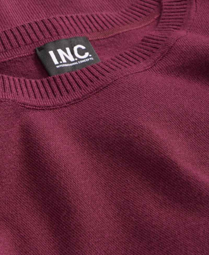 Petite Fitted Long-Sleeve Crewneck Sweater