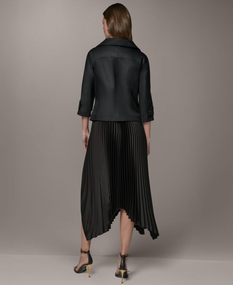Women's Notch Lapel Bar Hardware Jacket