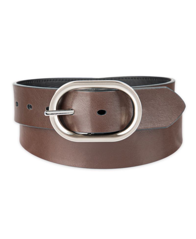 Reversible Center Bar Buckle Dress Belt