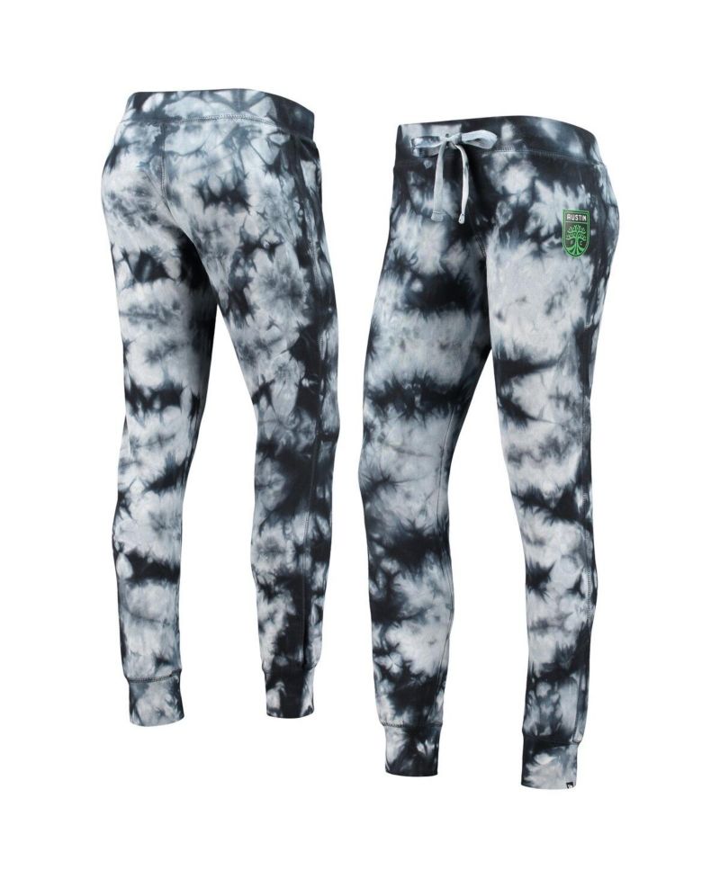 Women's by New Era Black Austin FC Tie-Dye Pants