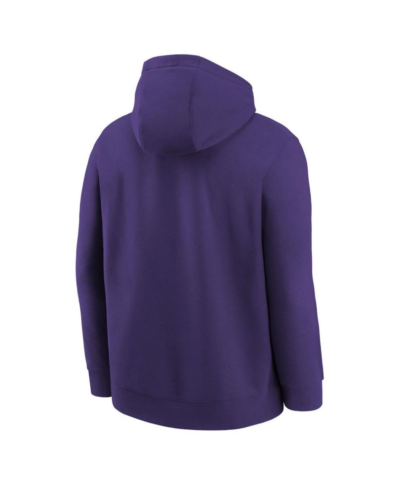Big Boys and Girls Purple WNBA Logo Essential Team Pullover Hoodie