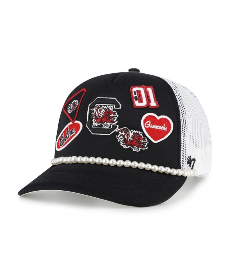 Men's Black/White South Carolina Gamecocks Rally On Hitch Adjustable Hat