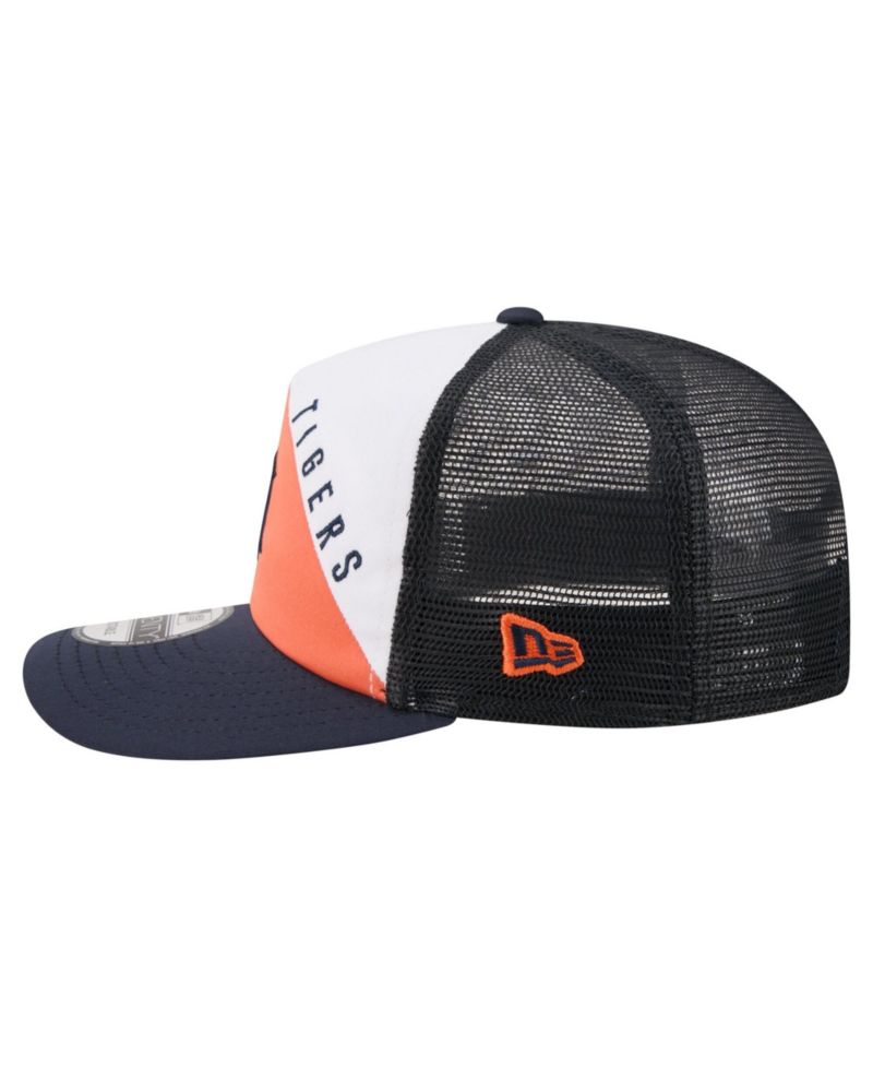 Men's White/Navy Detroit Tigers Retro Cut 19TWENTY Adjustable Trucker Hat