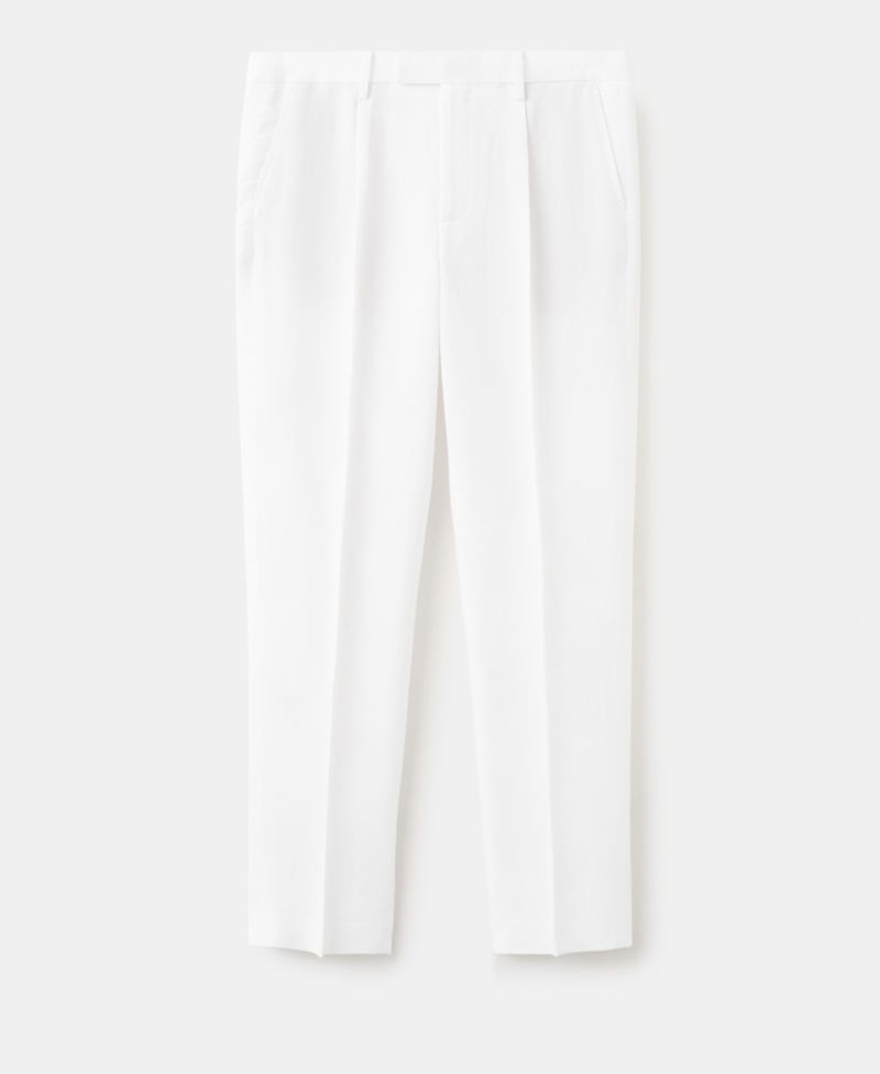 Men's Slim-Fit Lyocell-Linen-Blend Suit Pants