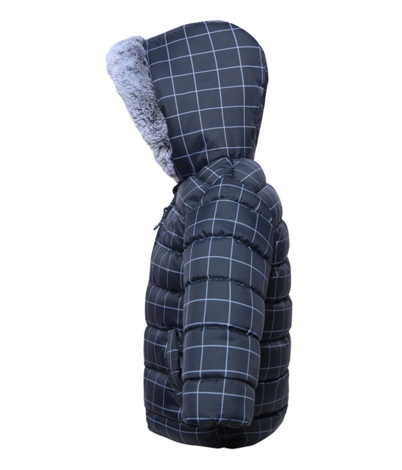 Baby Boys Fleece Hooded Puffer Jacket