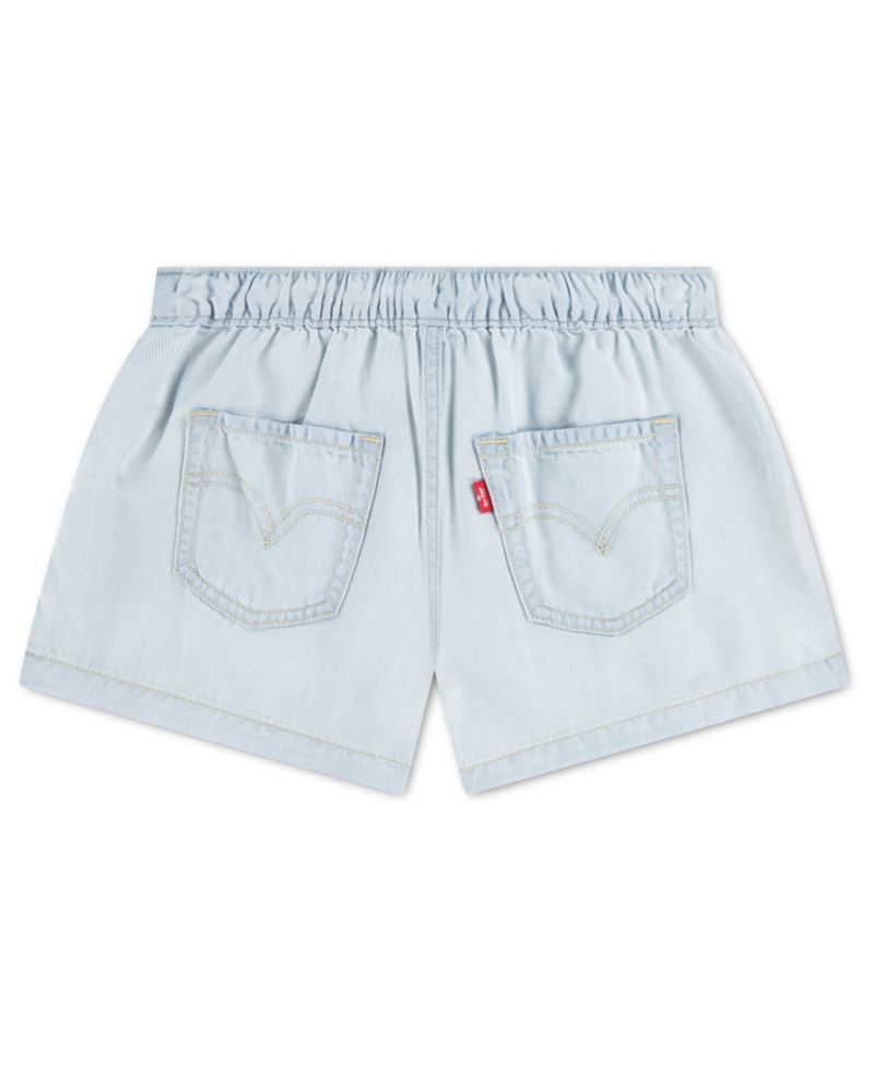 Girls' 7-16 Denim Parachute Shorts