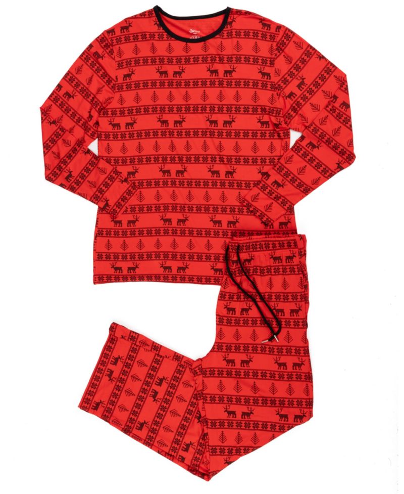 Men’s Two Piece Viscose from Bamboo Holiday Pajamas