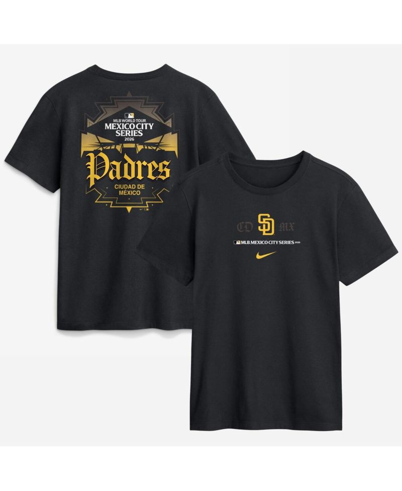Men's Black San Diego Padres MLB World Tour: Mexico City Series Graphic T-Shirt