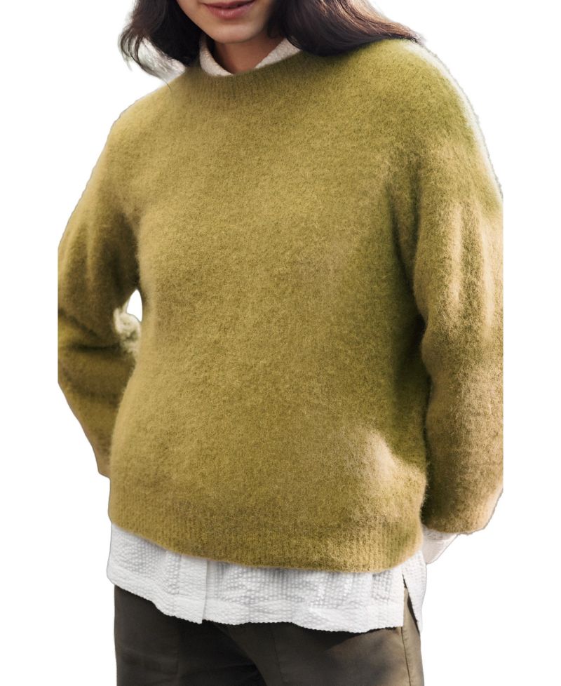 Women's Crew Neck Alpaca Sweater