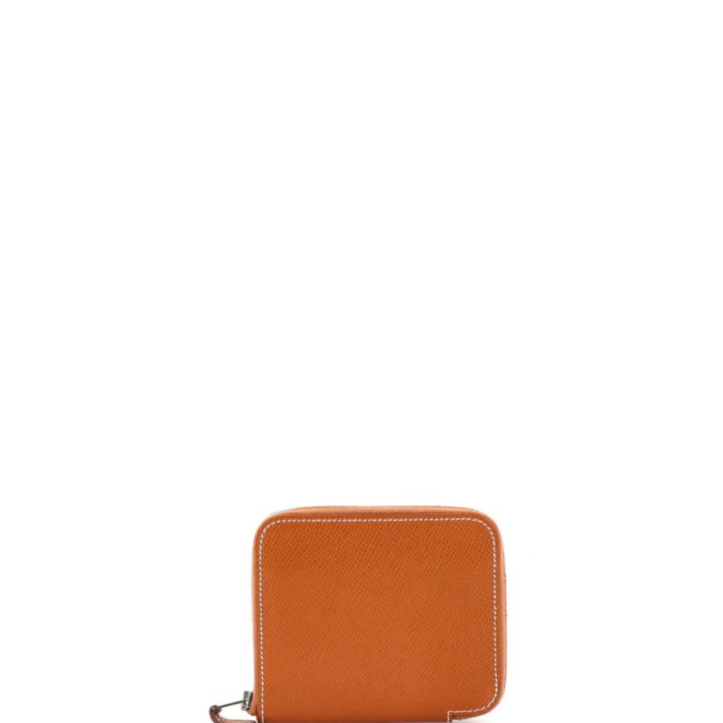 Compact Zipengo Chaine d'Ancre Card Holder Leather