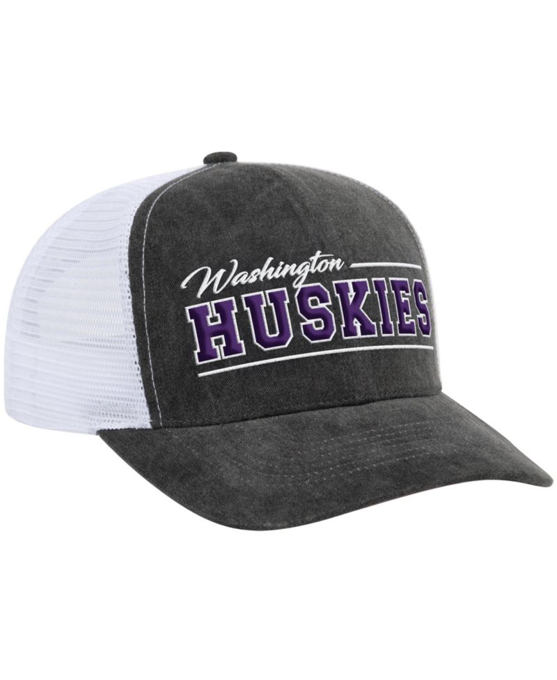 Men's and Women's Gray Washington Huskies Billy 2400 Adjustable Trucker Hat