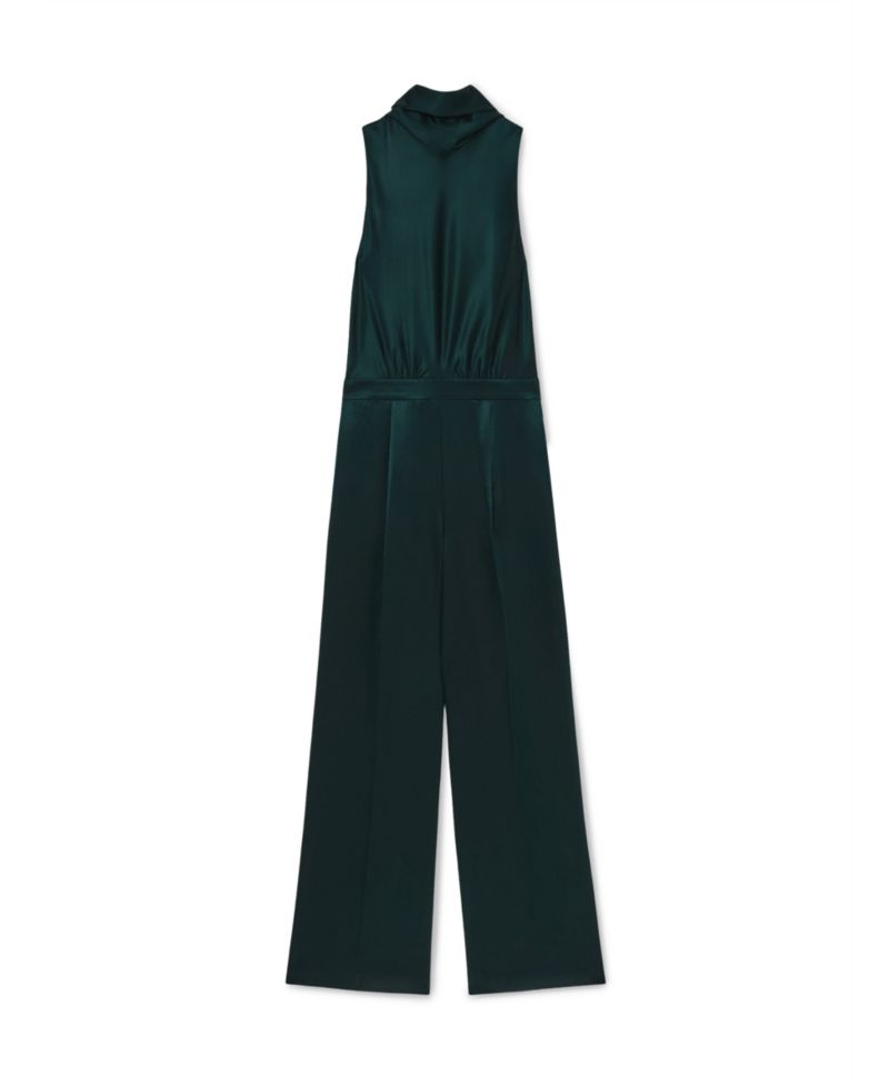 Women's Farah Capeback Cowl-Neck Wide-Leg Jumpsuit