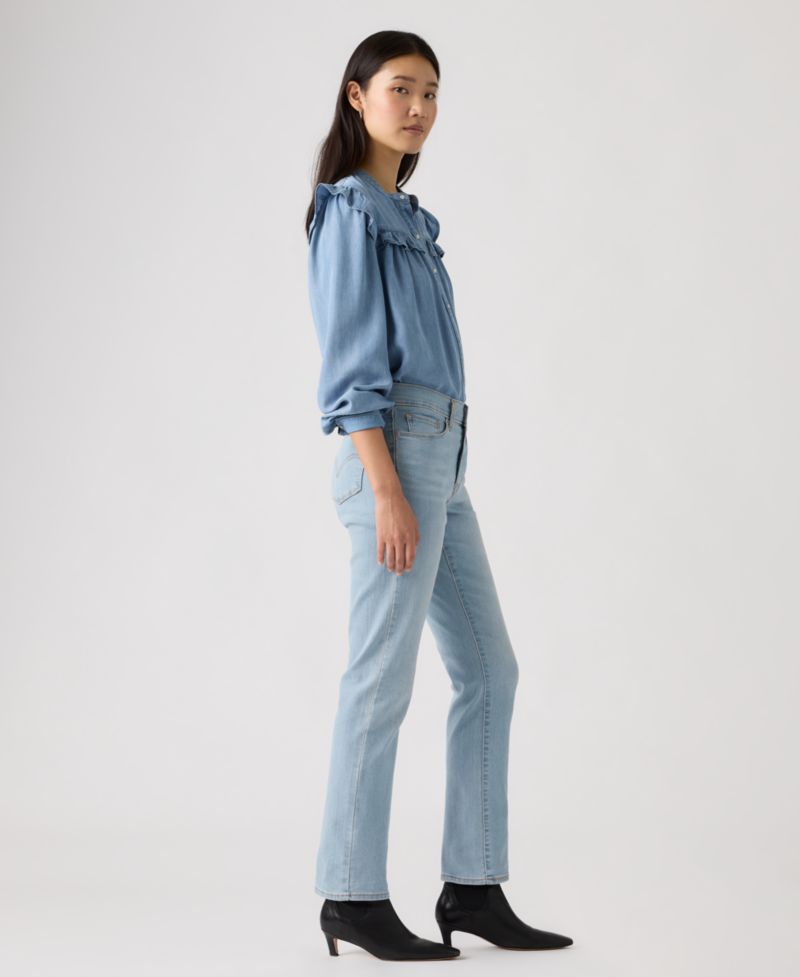 Women's Classic Mid-Rise Straight-Leg Jeans