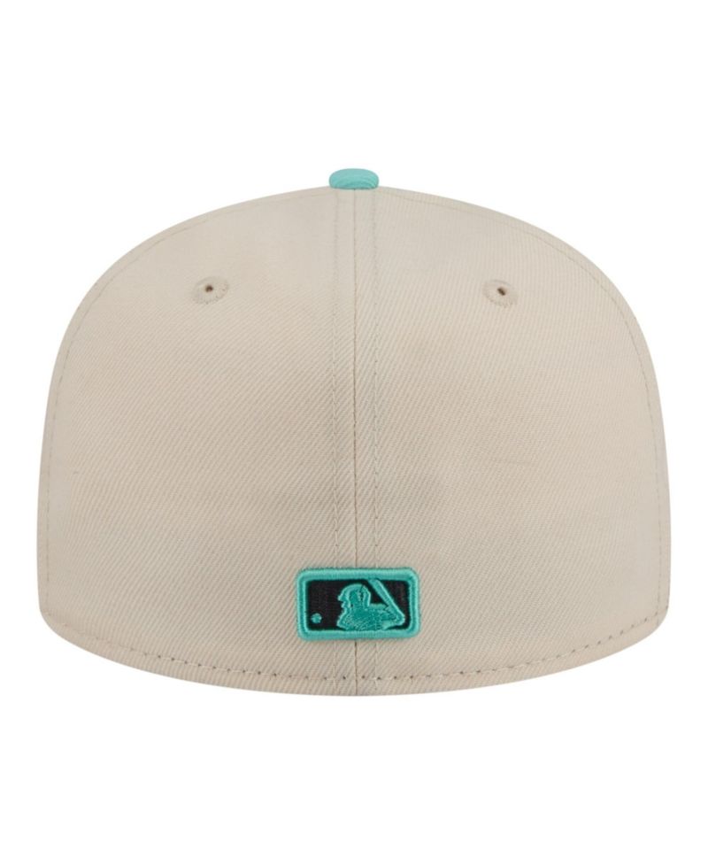 Men's Light Beige/Turquoise Texas Rangers Two-Tone Color Pack 59FIFTY Fitted Hat
