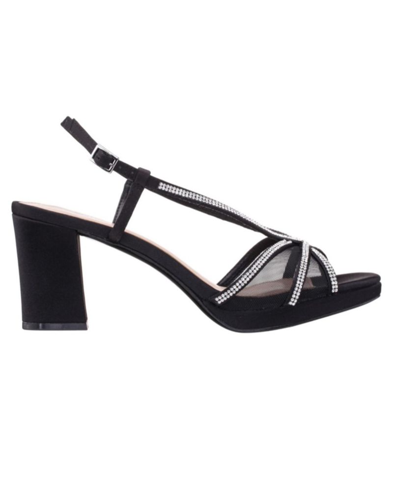 Women's Bonney Rhinestone Block Heel Dress Sandals
