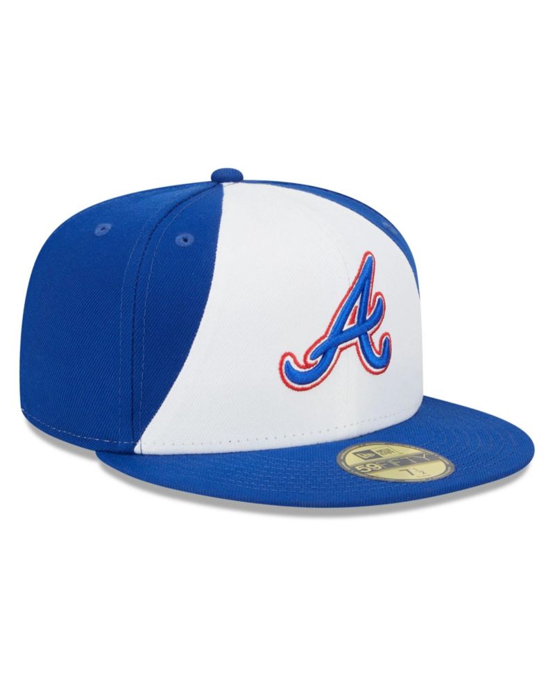 Men's White and Royal Atlanta Braves 2023 City Connect 59FIFTY Fitted Hat