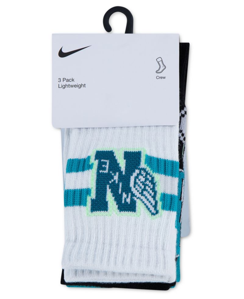 Boys' 7-11 Multisport Crew Socks, 3-Pack