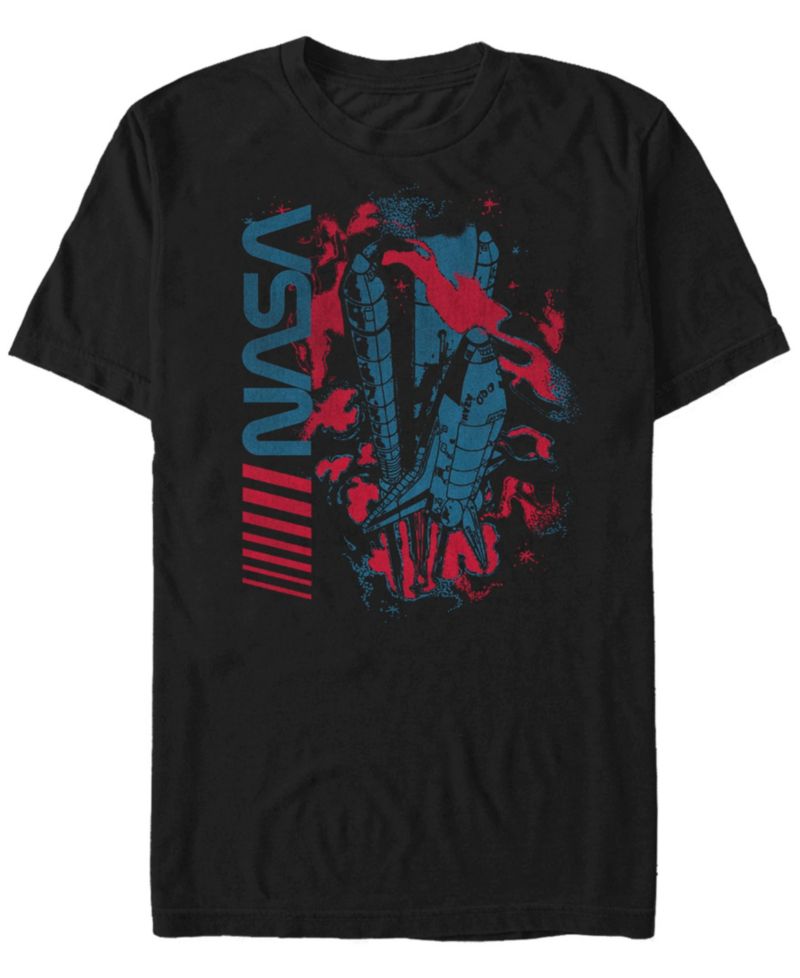 NASA Men's Rocket Launch Short Sleeve T- shirt